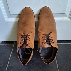 Aldo Men's Suede Lace Up Brown Dress Oxfords Shoes Size 13